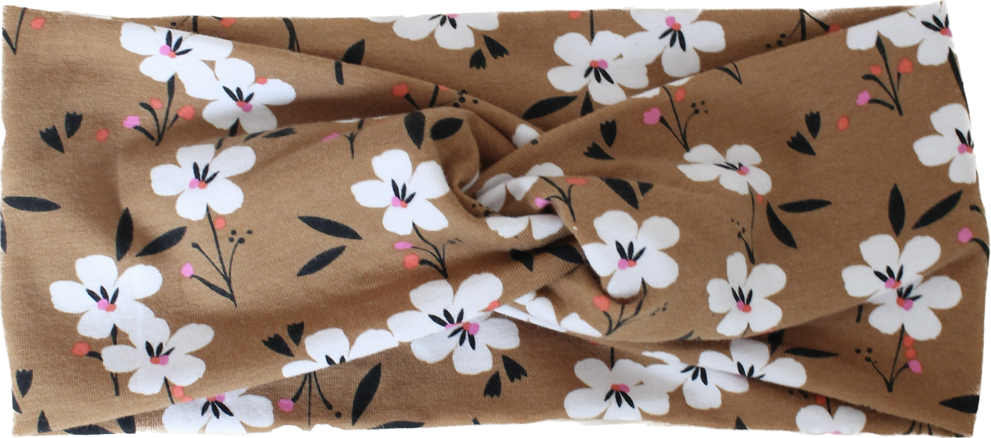 Headband - Toffee Flowers