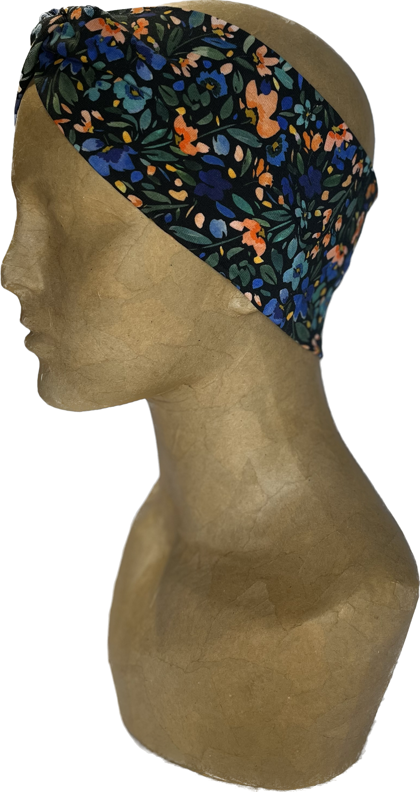 Headband - Ditsy Black Flower