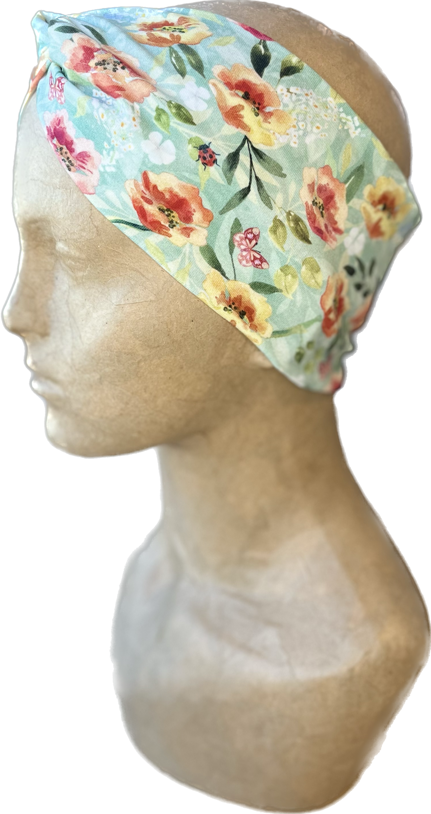 Headband - green floral