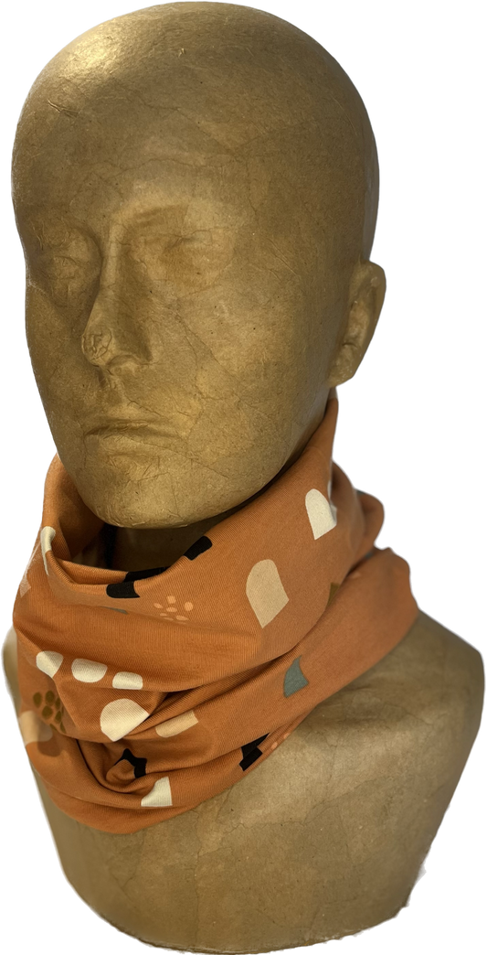 Buff - Terracotta random pattern