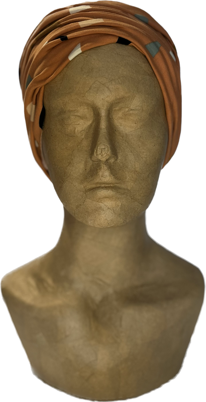 Buff - Terracotta random pattern