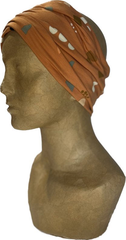 Buff - Terracotta random pattern