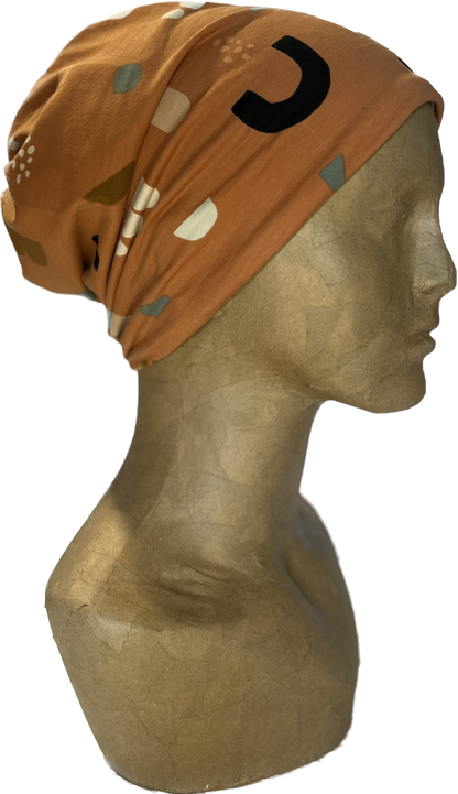 Buff - Terracotta random pattern