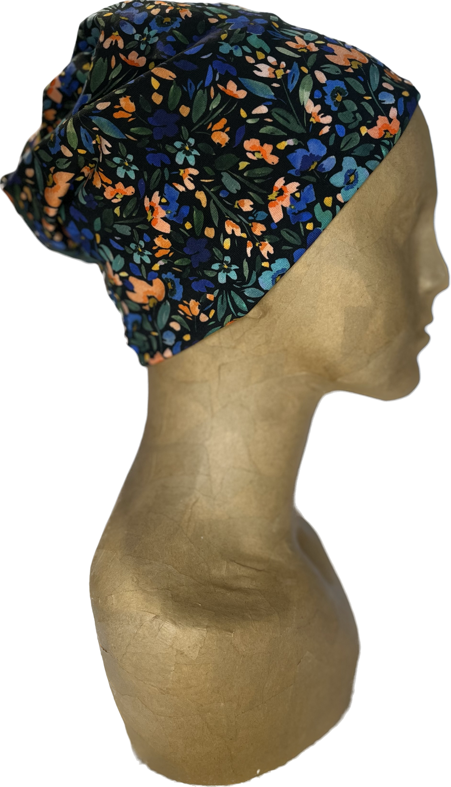 Buff - Ditsy Black Flower