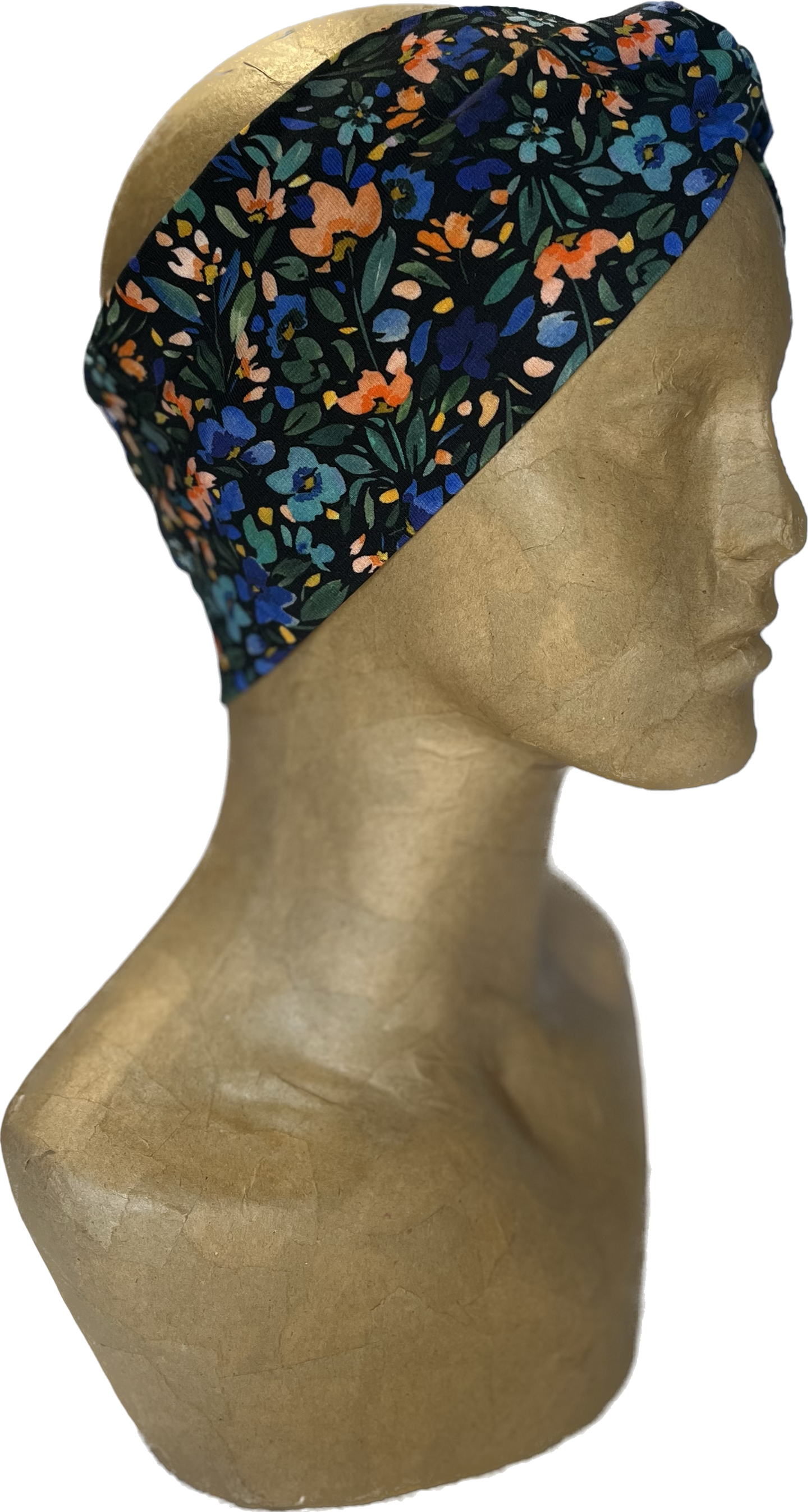 Headband - Ditsy Black Flower