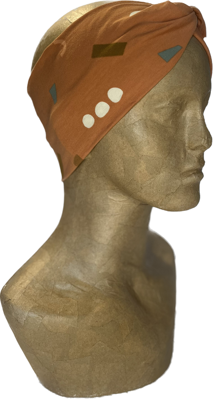 Headband - Terracotta Random Pattern